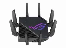 Ruteador Inalámbrico Asus Rog Rapture Gt-ax11000 Pro Antenas 8, Tribanda (2,4 Ghz/5 Ghz/5 Ghz), Wi-fi 6 (802.11ax), Puertos Lan 5, 4804 Mbit/s, Usb 2, Negro